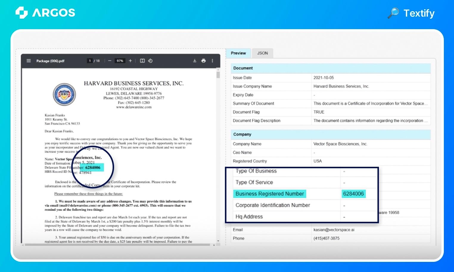 ARGOS Identity Releases AI Document Recognition Service That Maximizes Work Automation Convenience